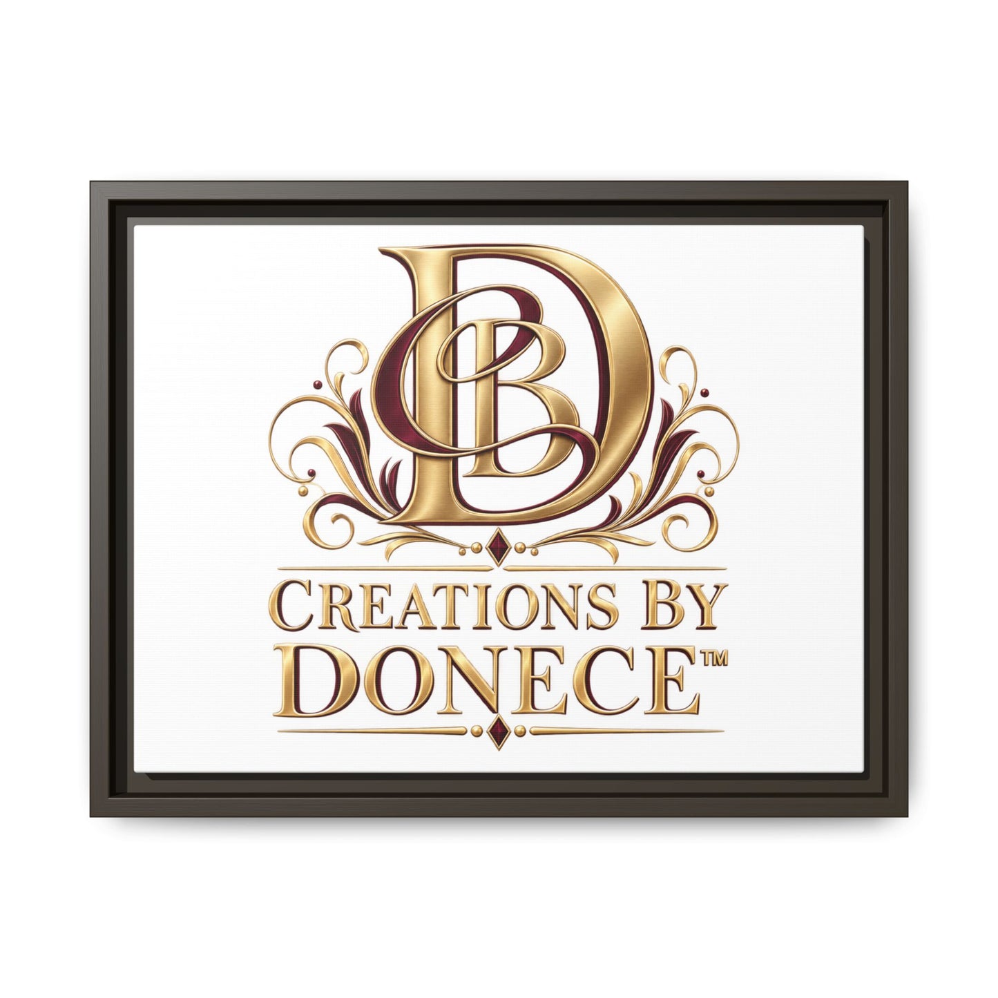 Framed Matte Canvas – Creations By Donece Logo Wall Art