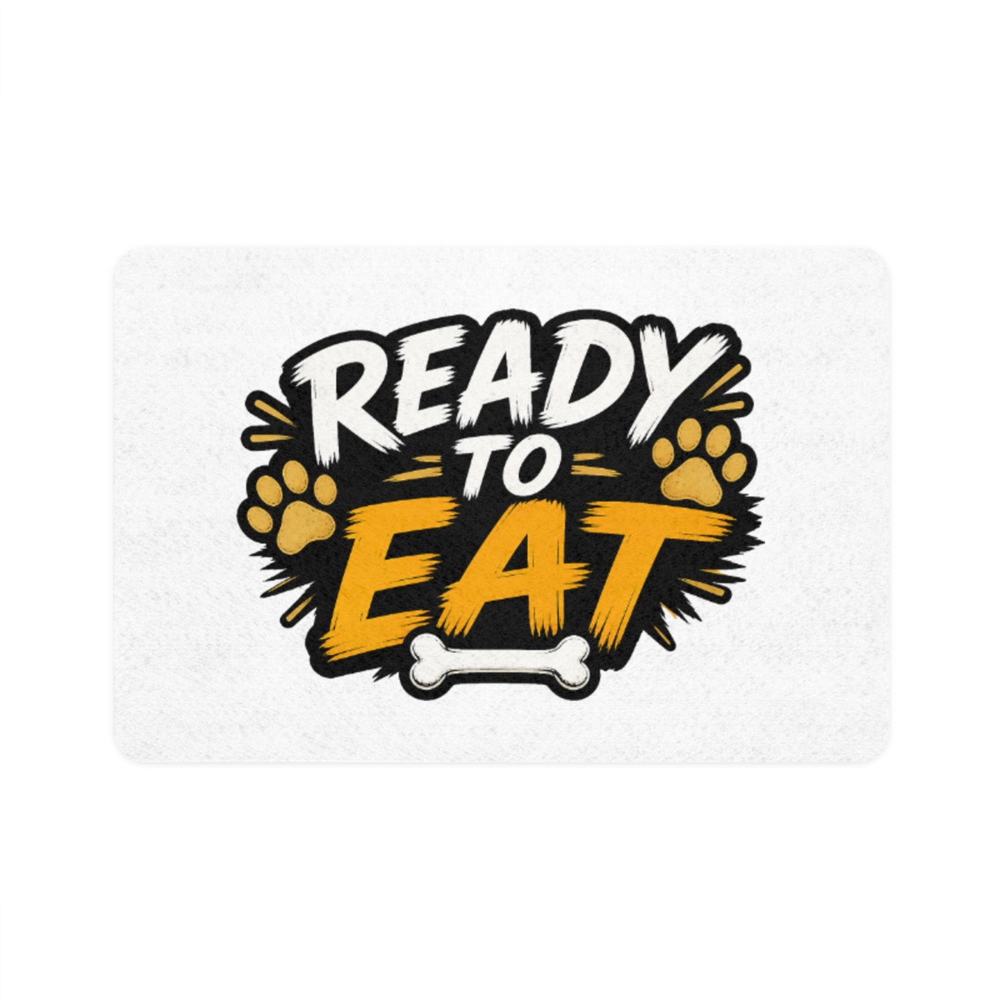Ready to Eat Pet Food Mat — Non-Slip 12x18 Feeding Mat for Dogs & Cats