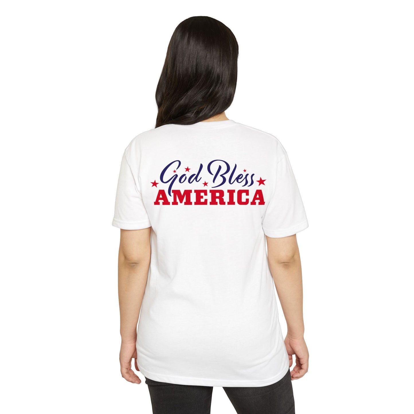 God Bless America T-Shirt — Patriotic Stars Tee