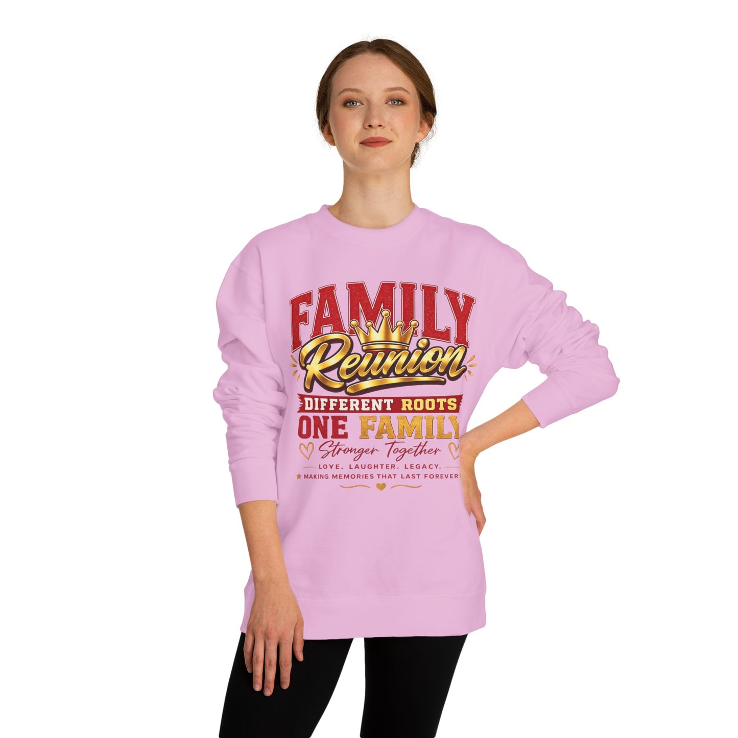 Family Reunion Sweatshirt - "Different Roots One Family" Crewneck