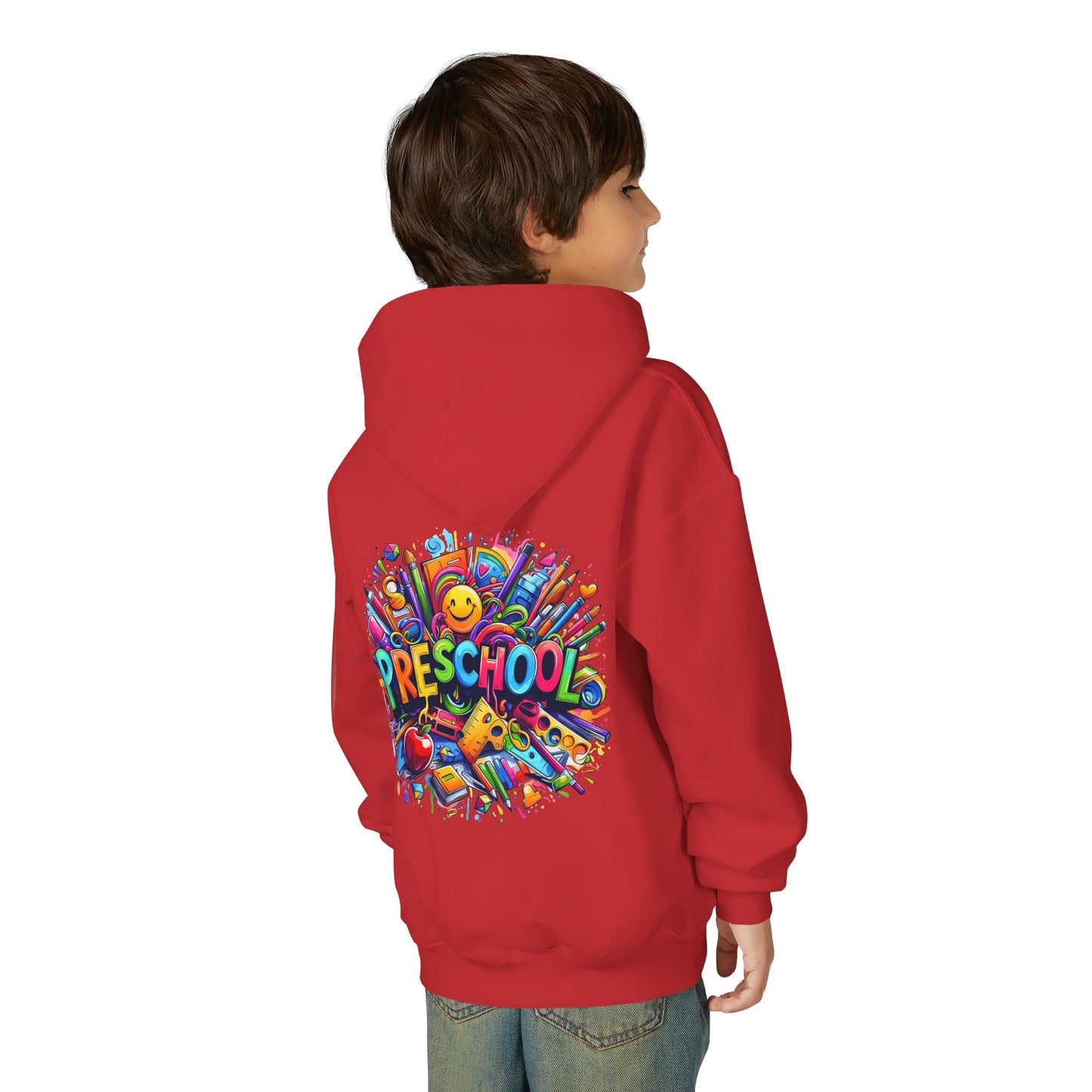 Preschool Kids Hoodie — Colorful Back-to-School Preschool Design
