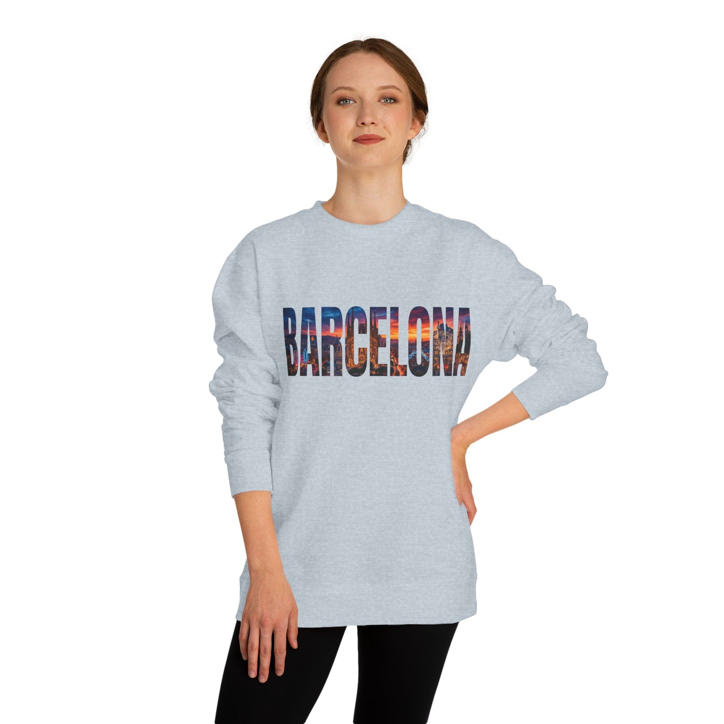 Barcelona Skyline Crewneck Sweatshirt