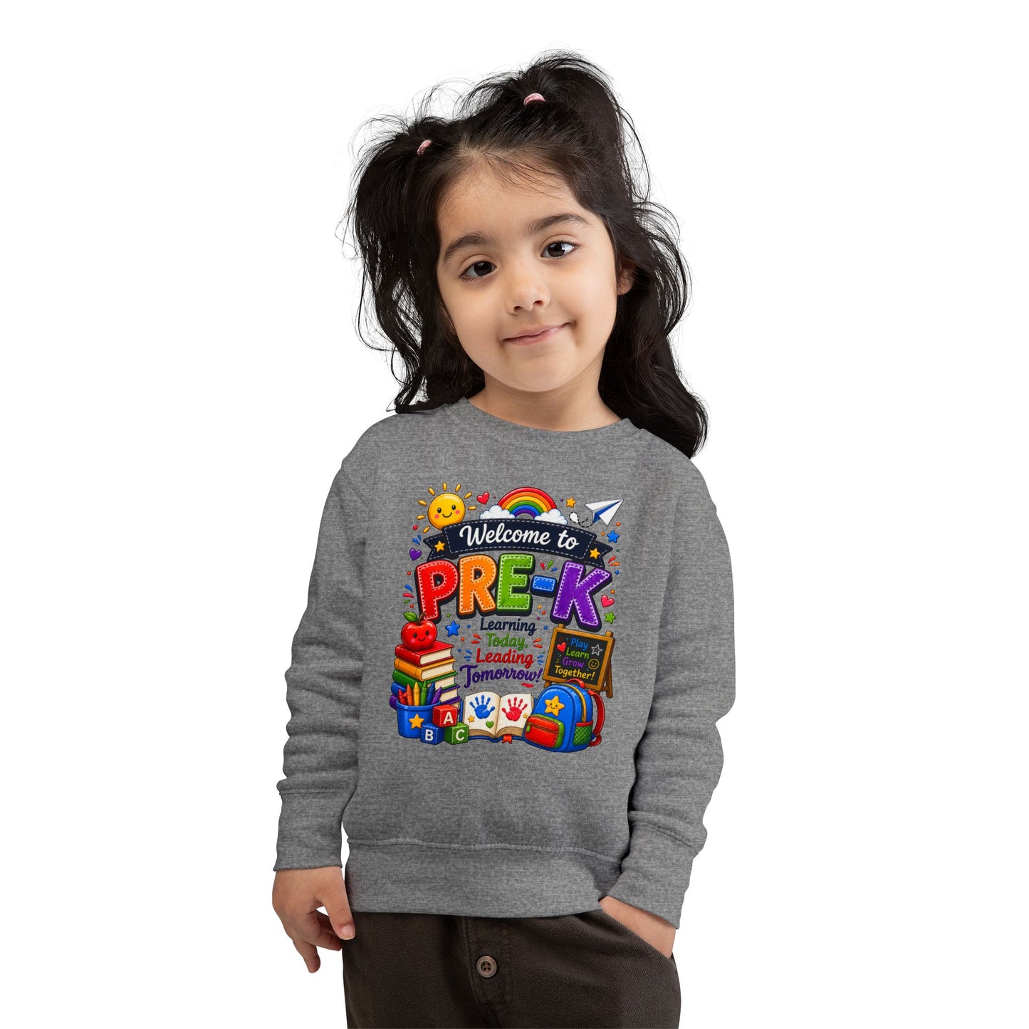 Welcome to Pre-K Toddler Sweatshirt — Colorful Preschool Back to School Top