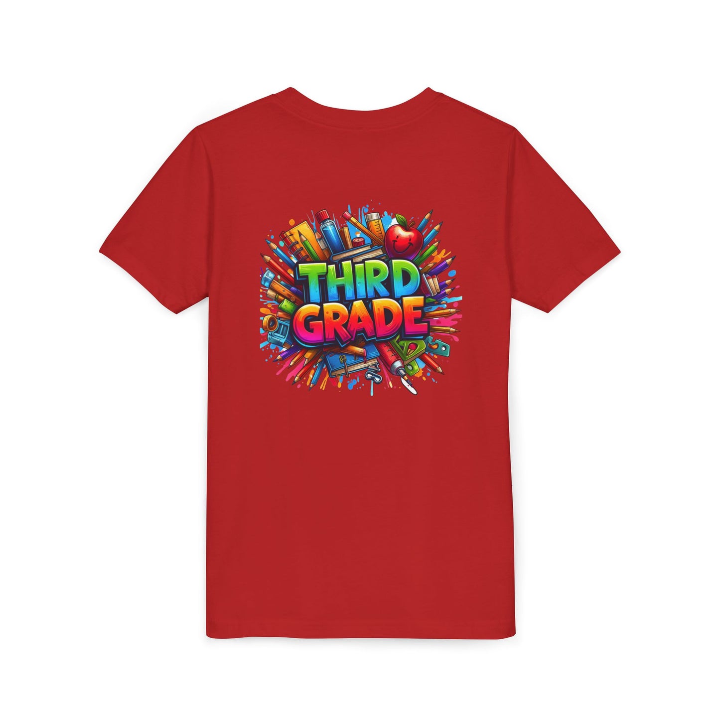 Third Grade Kids' T-Shirt – Colorful School Supplies Back-to-School Tee