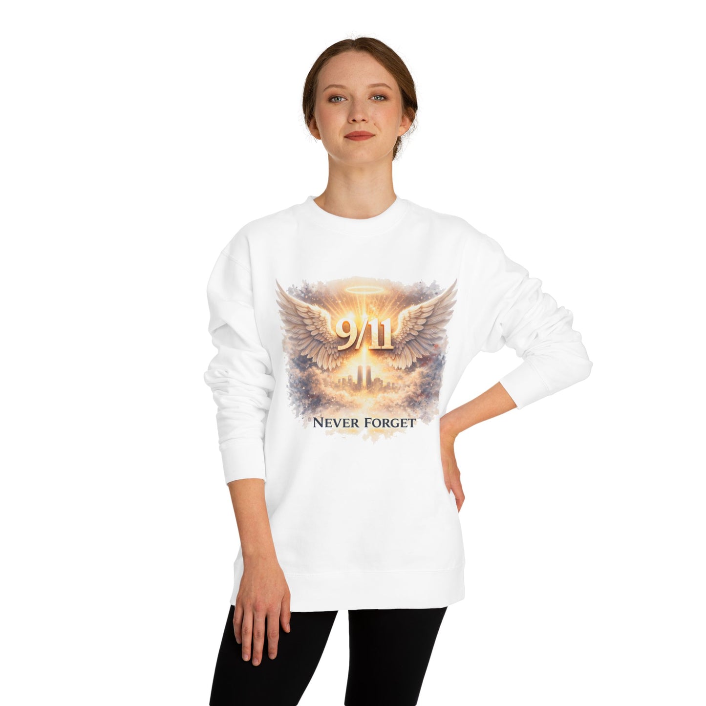 9/11 Never Forget Sweatshirt — Memorial Tribute Crewneck