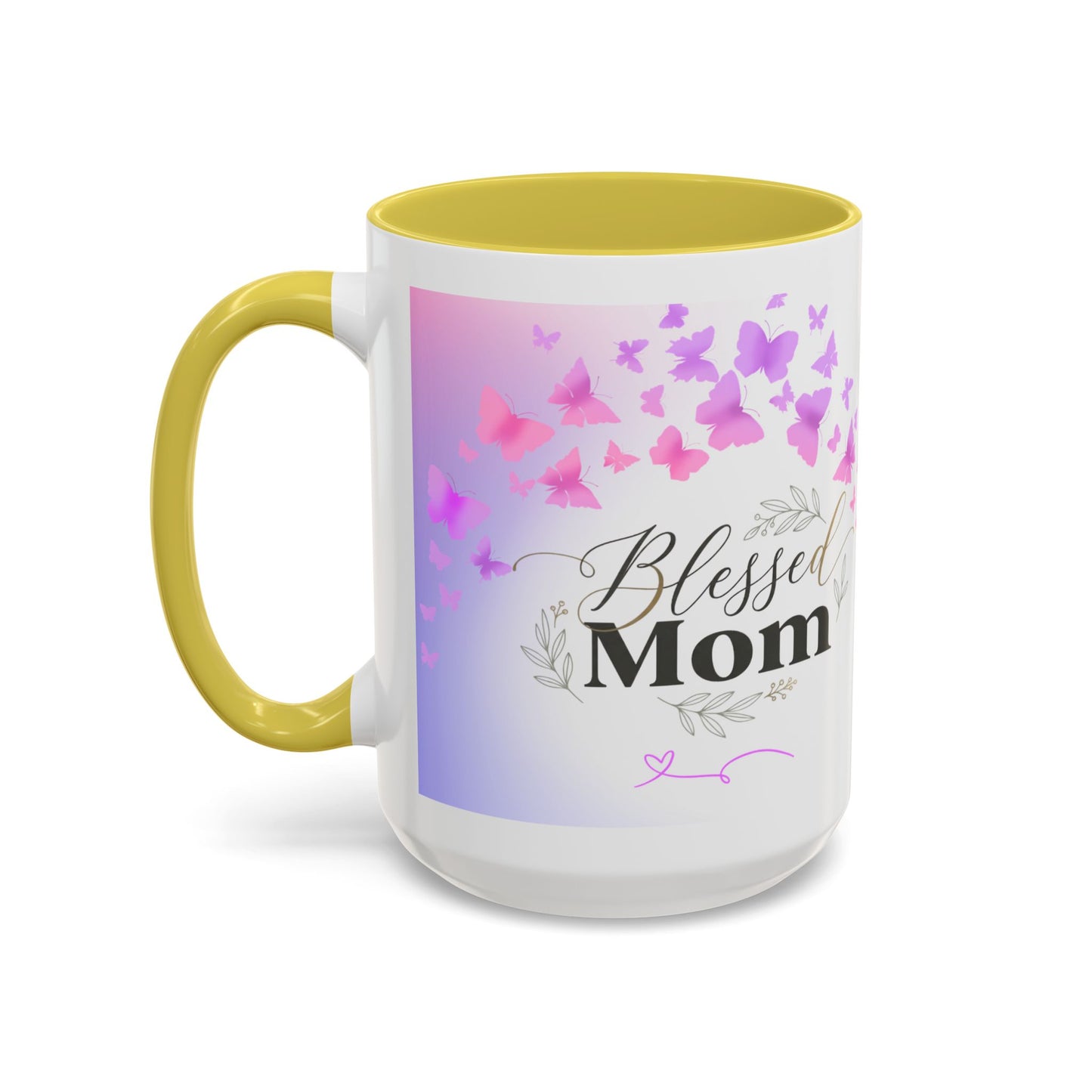 Blessed Mom Butterfly Mug — Colorful 11oz/15oz Ceramic Gift for Mother's Day