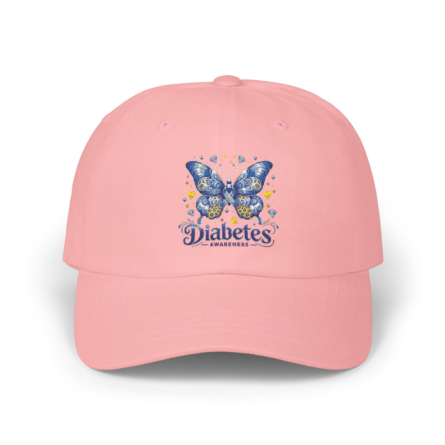 Diabetes Awareness Butterfly Dad Cap