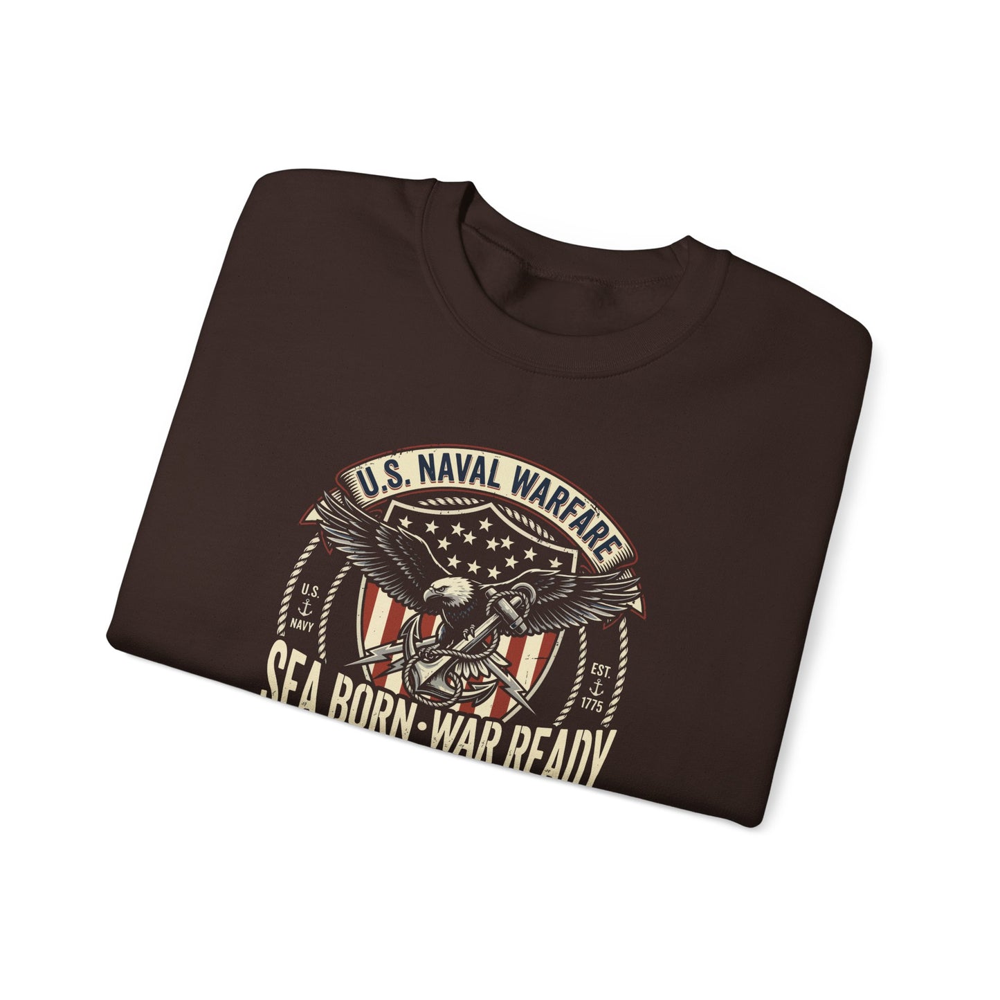 U.S. Naval Warfare Sea Born-War Ready America’s Ocean Force Sweatshirt