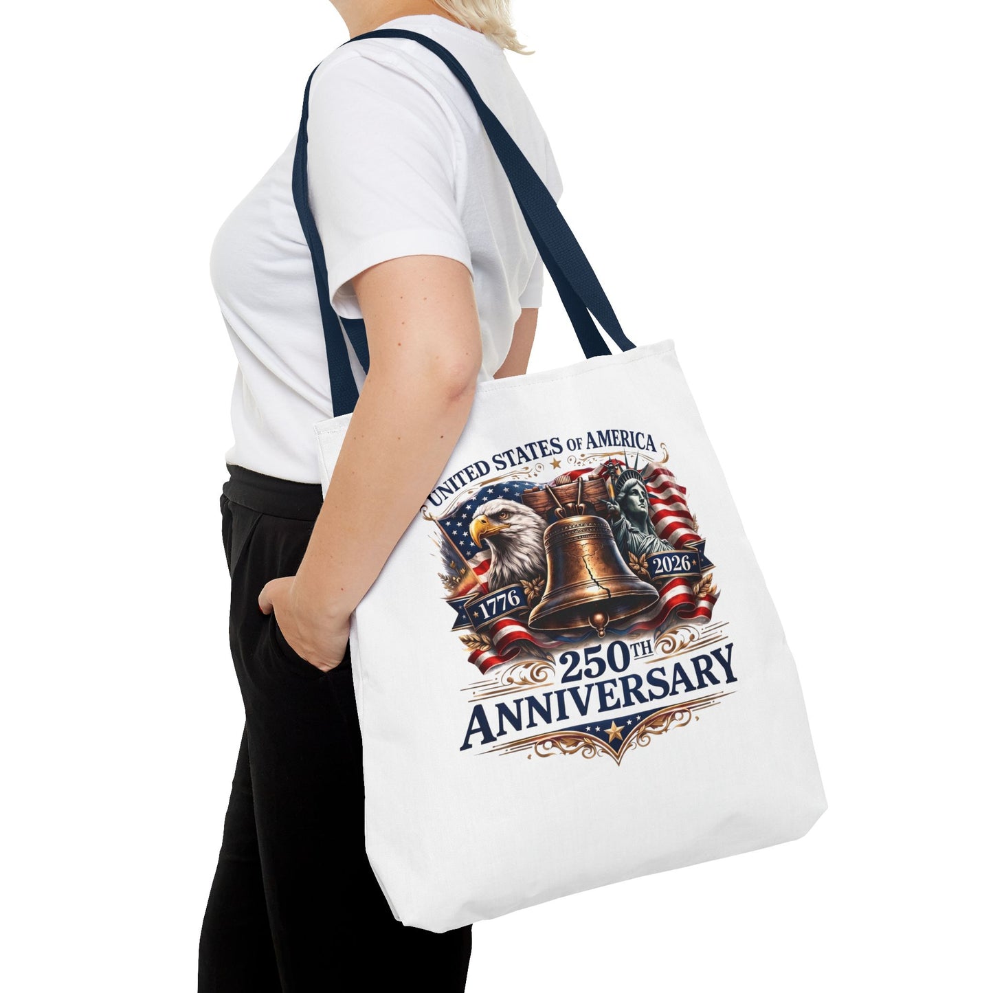 Anniversary Tote Bag — "United States of America 250th Anniversary" Liberty Bell Design