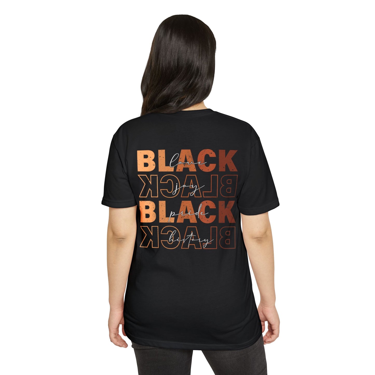 Black Pride Graphic T-Shirt – Retro Stacked “BLACK” Design