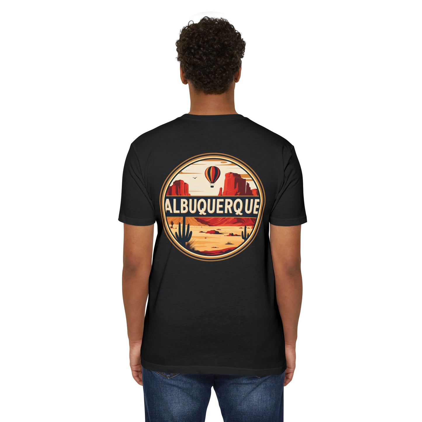 Albuquerque Desert Retro T-Shirt — Vintage Hot Air Balloon Southwest Travel Tee