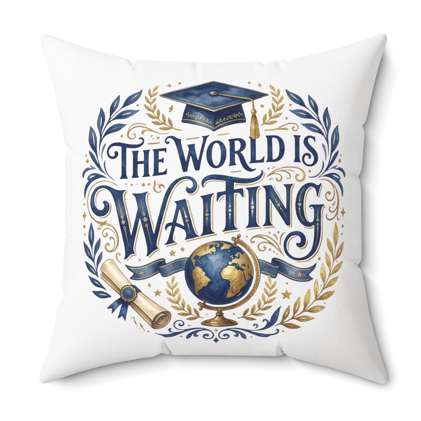 Spun Polyester Square Pillow
