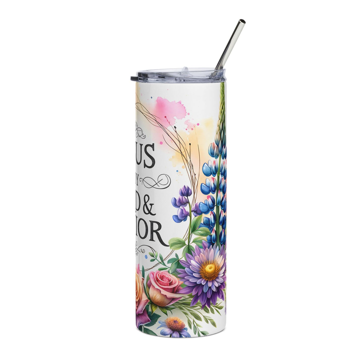 Jesus Is My Lord Stainless Steel Tumbler 20oz Christian Travel Mug