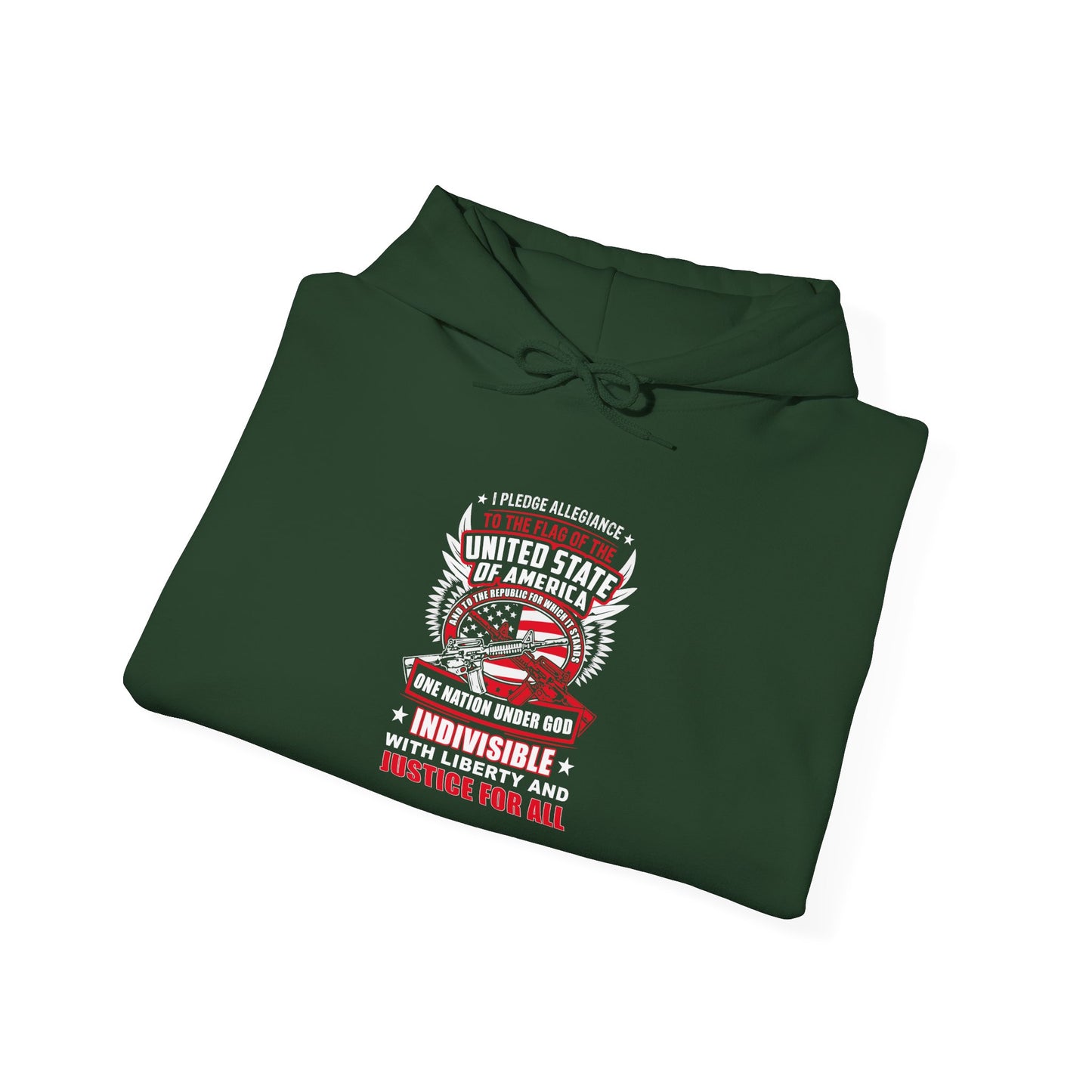 I Pledge Allegiance To the Flag of the of America The Reporlic for Which It Stands One Nation Under God Indivisible With Liberty and Justice for All Hoodie