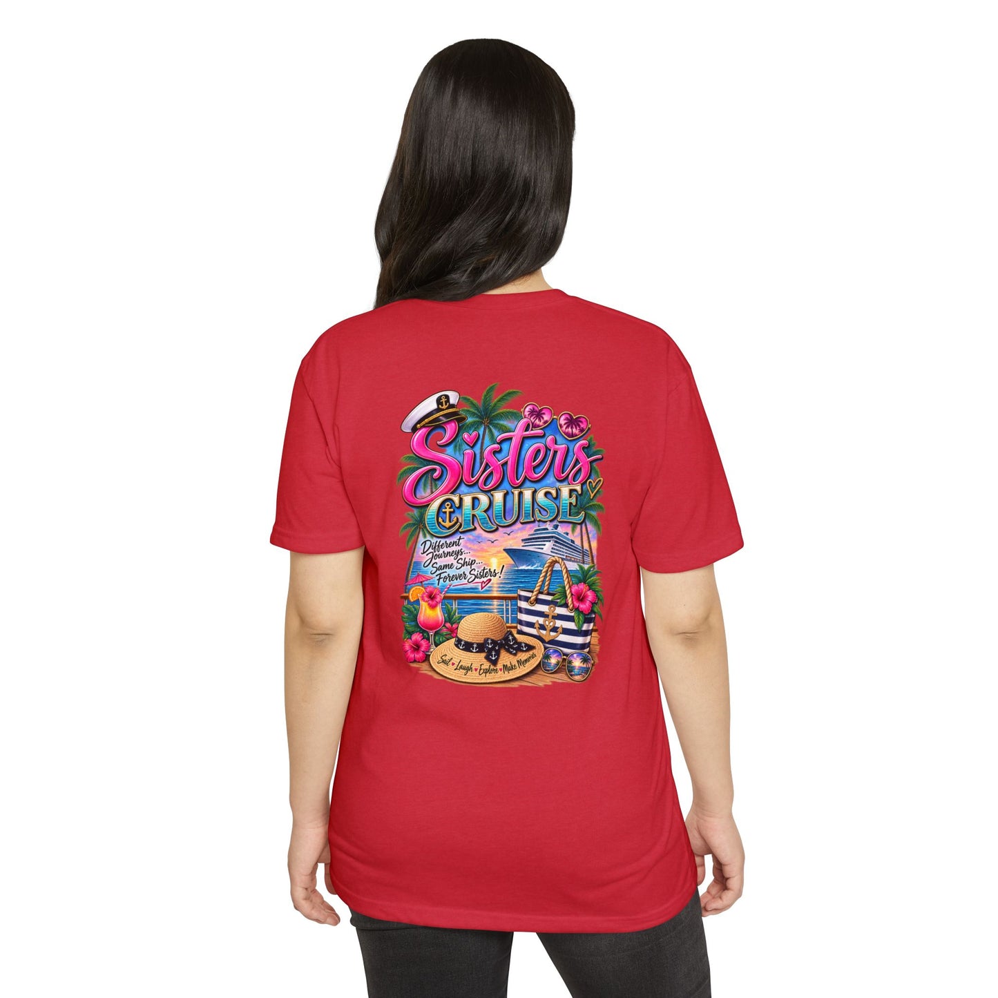 Sisters Cruise T-Shirt — Tropical Vacation Graphic Tee