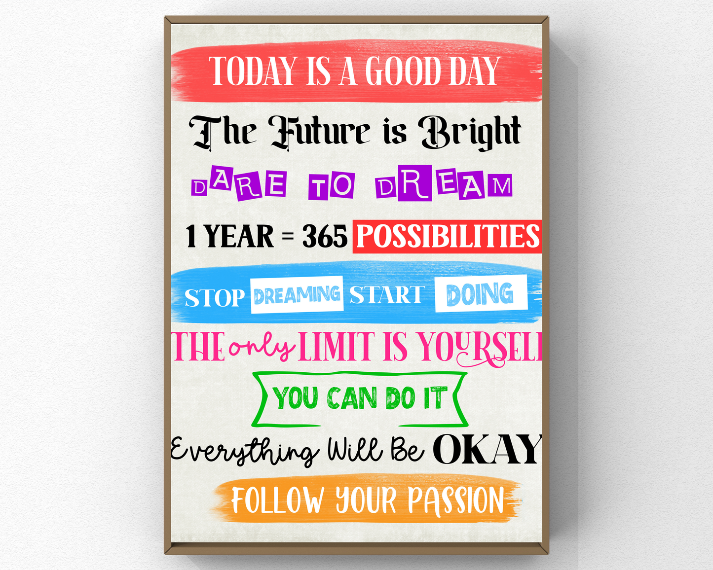 Motivational Quotes Poster Classroom | Inspirational Wall Art for Students, Growth Mindset Posters, Printable Classroom Decor