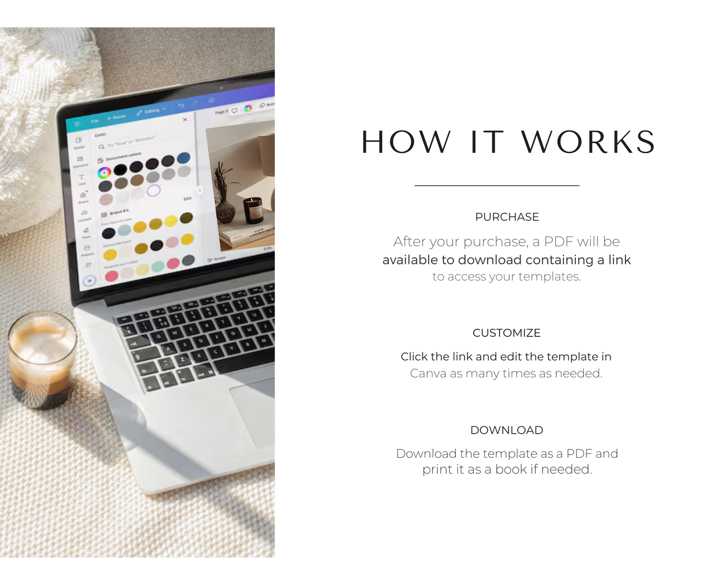Social Media Portfolio Template | Editable Canva Branding Kit for Creators & Influencers