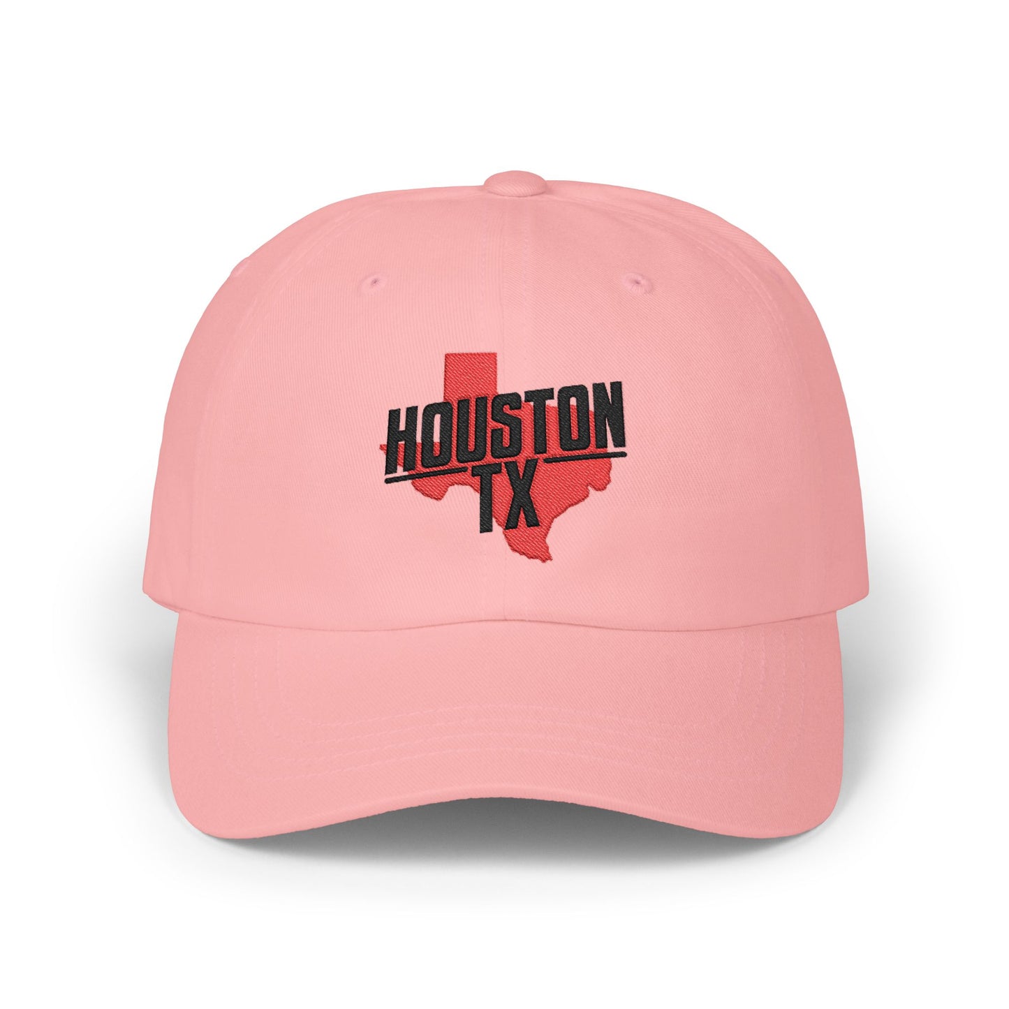 Houston TX Dad Cap — Embroidered Texas Outline Baseball Hat