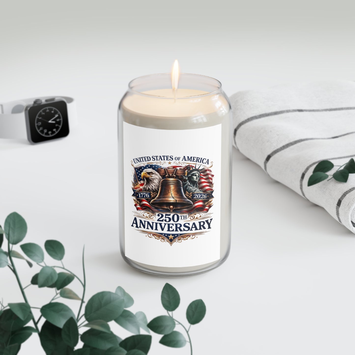 250th Anniversary Liberty Bell Soy Candle — Patriotic Scented Candle (13.75 oz)