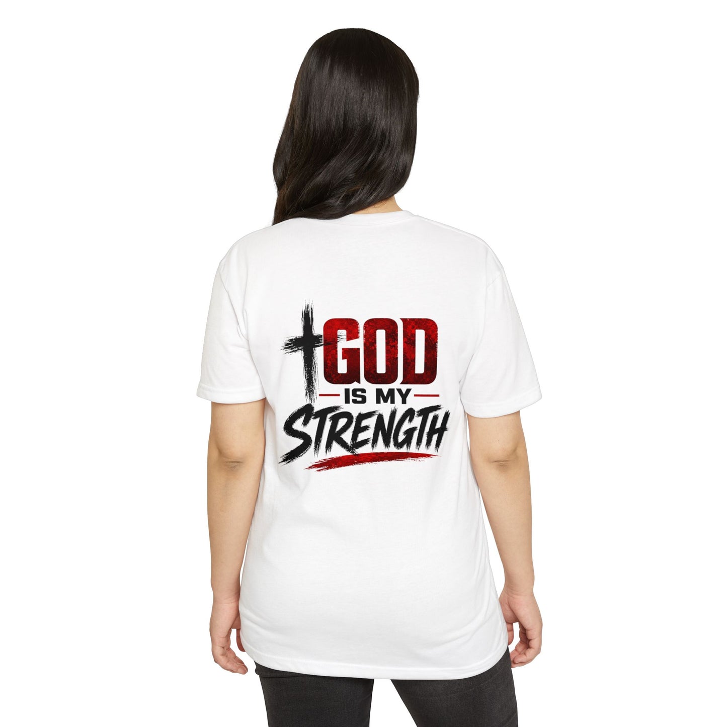 God Is My Strength T-Shirt — Christian Faith Inspirational Tee