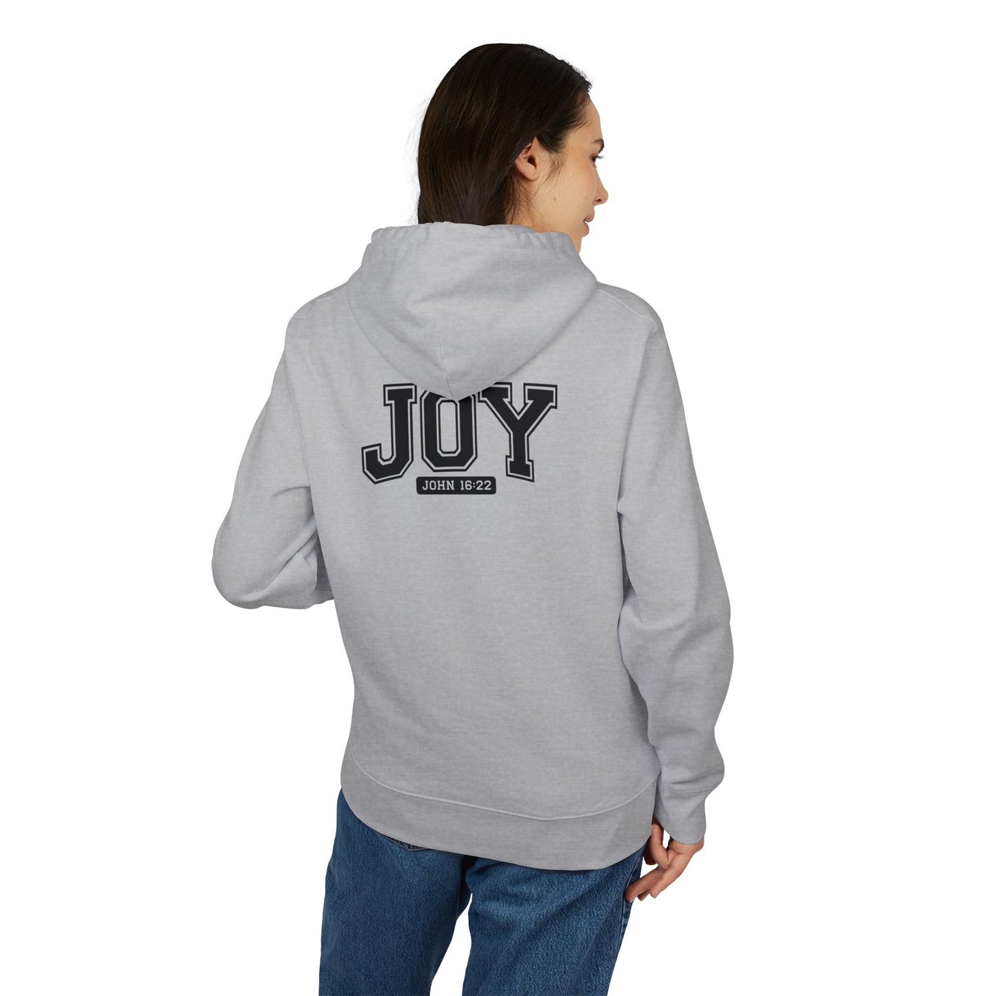 JOY Hoodie – Christian Faith Sweatshirt with John 16:33 Verse