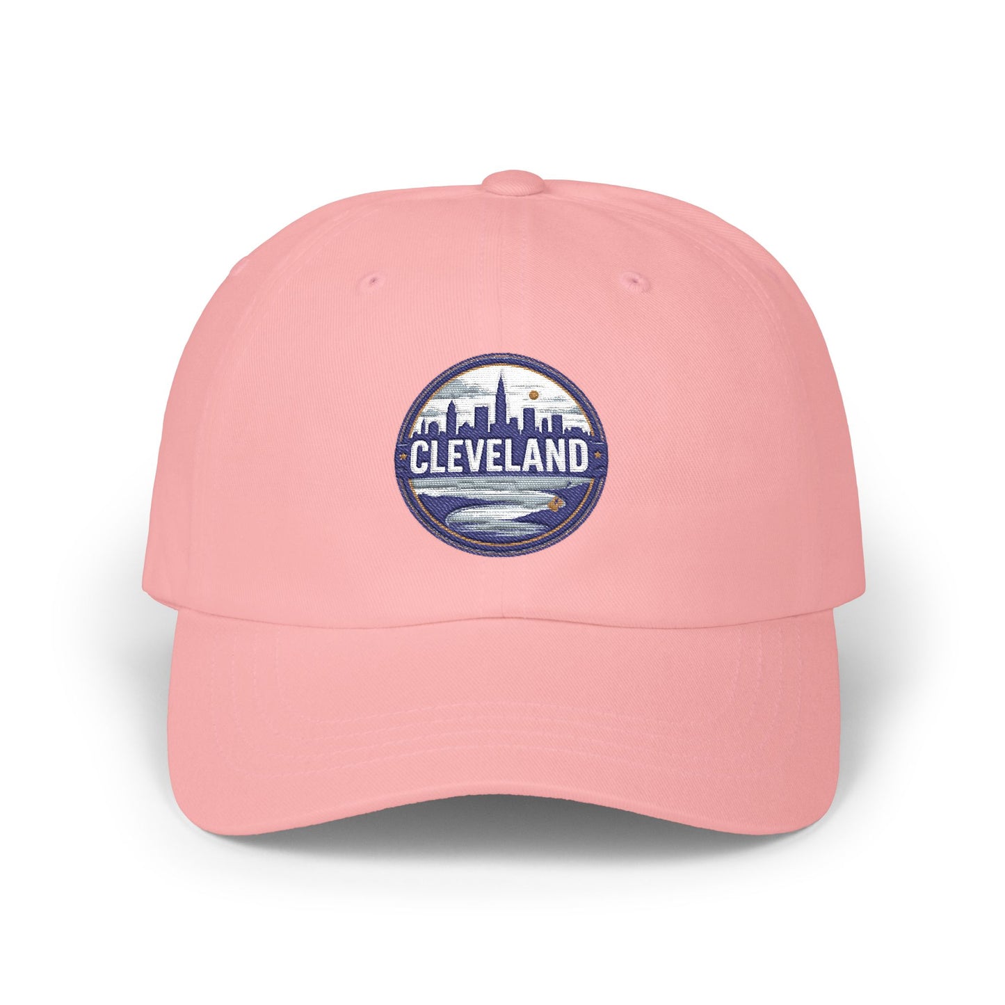 Cleveland Skyline Dad Cap — Embroidered City Patch Baseball Hat