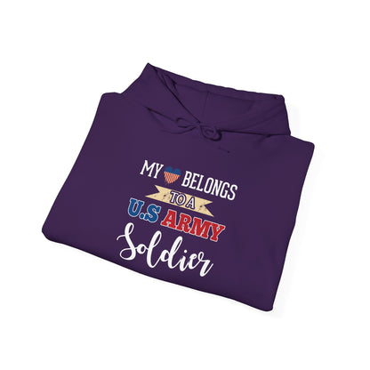 My Heart Belongs to a U.S. Army Soldier Hoodie