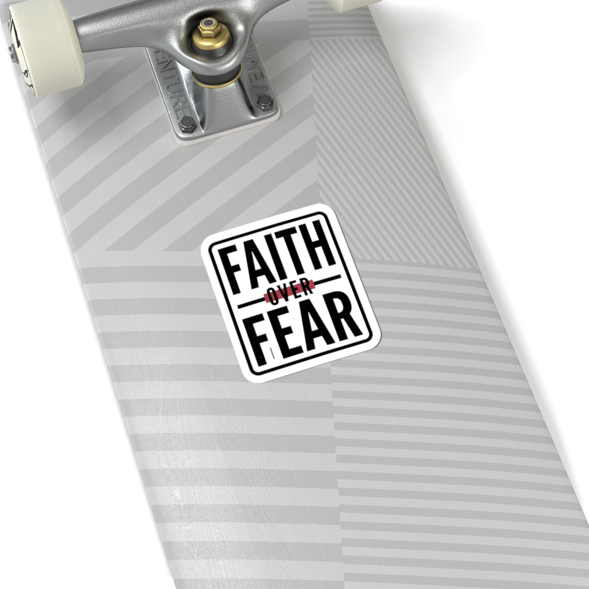 Faith Over Fear Sticker | city basketball, hometown pride