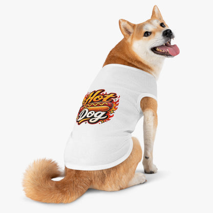 Hot Dog Pet Tank Top — Funny Grilling Graphic Dog Shirt