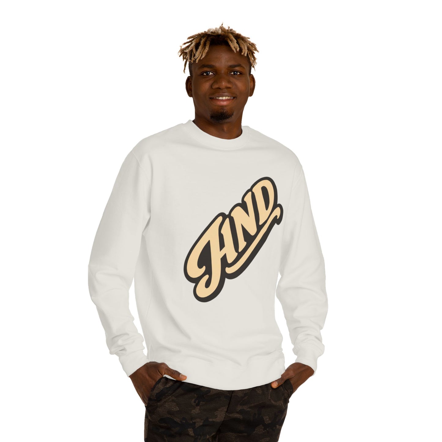 Kind Script Sweatshirt — Retro 'KIND' Graphic Crewneck