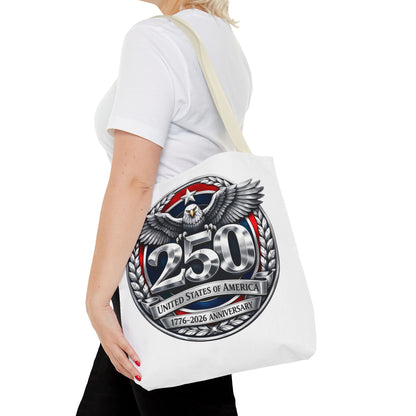 250th USA Anniversary Tote Bag — Patriotic Eagle 1776–2026 Commemorative Tote