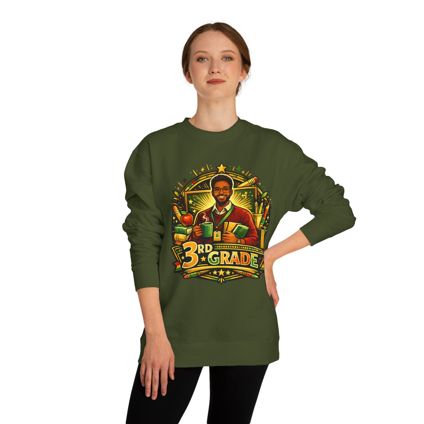 3rd Grade Teacher Sweatshirt — Proud 3rd Grade Educator Crewneck