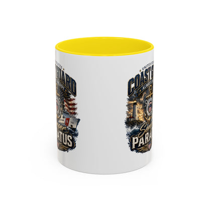 Coast Guard Semper Paratus Accent Coffee Mug – Patriotic Military Gift (11/15oz)
