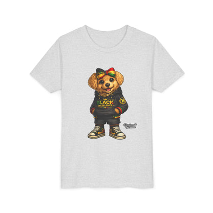 Youth Tee — Rasta Teddy "Black Excellence" Graphic Shirt