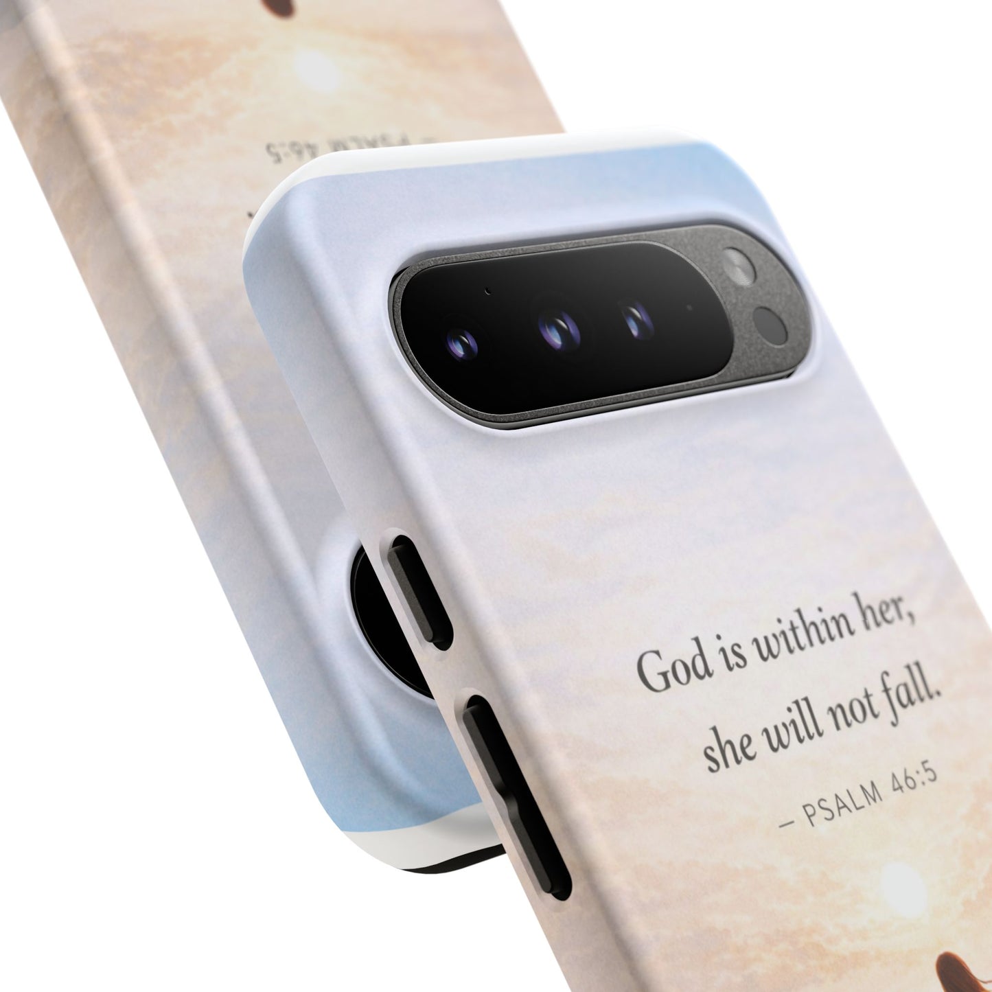 Inspirational Psalm 46:5 Phone Case — 'God is within her, she will not fall' Christian Phone Cover