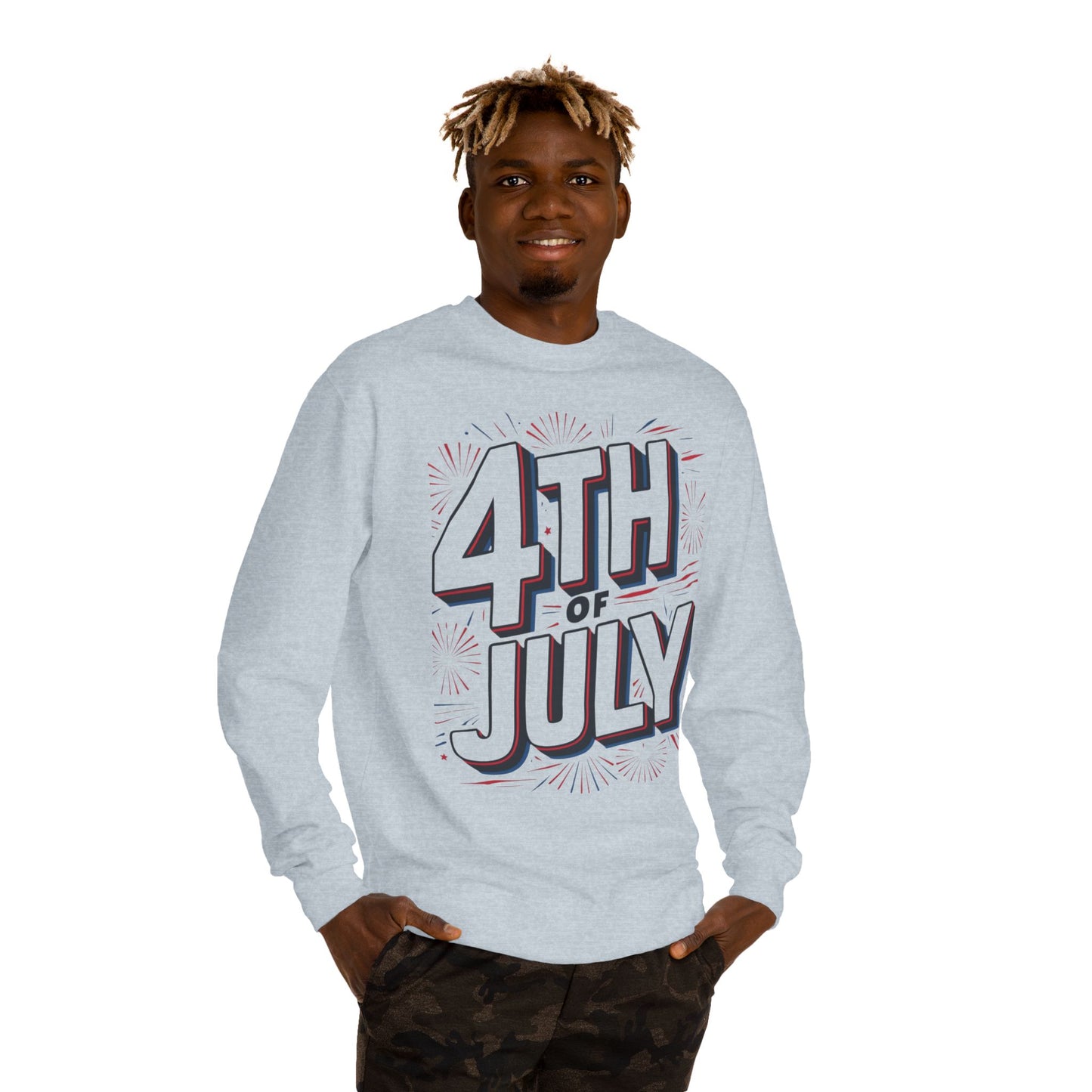4th of July Sweatshirt - Patriotic Independence Day Crewneck