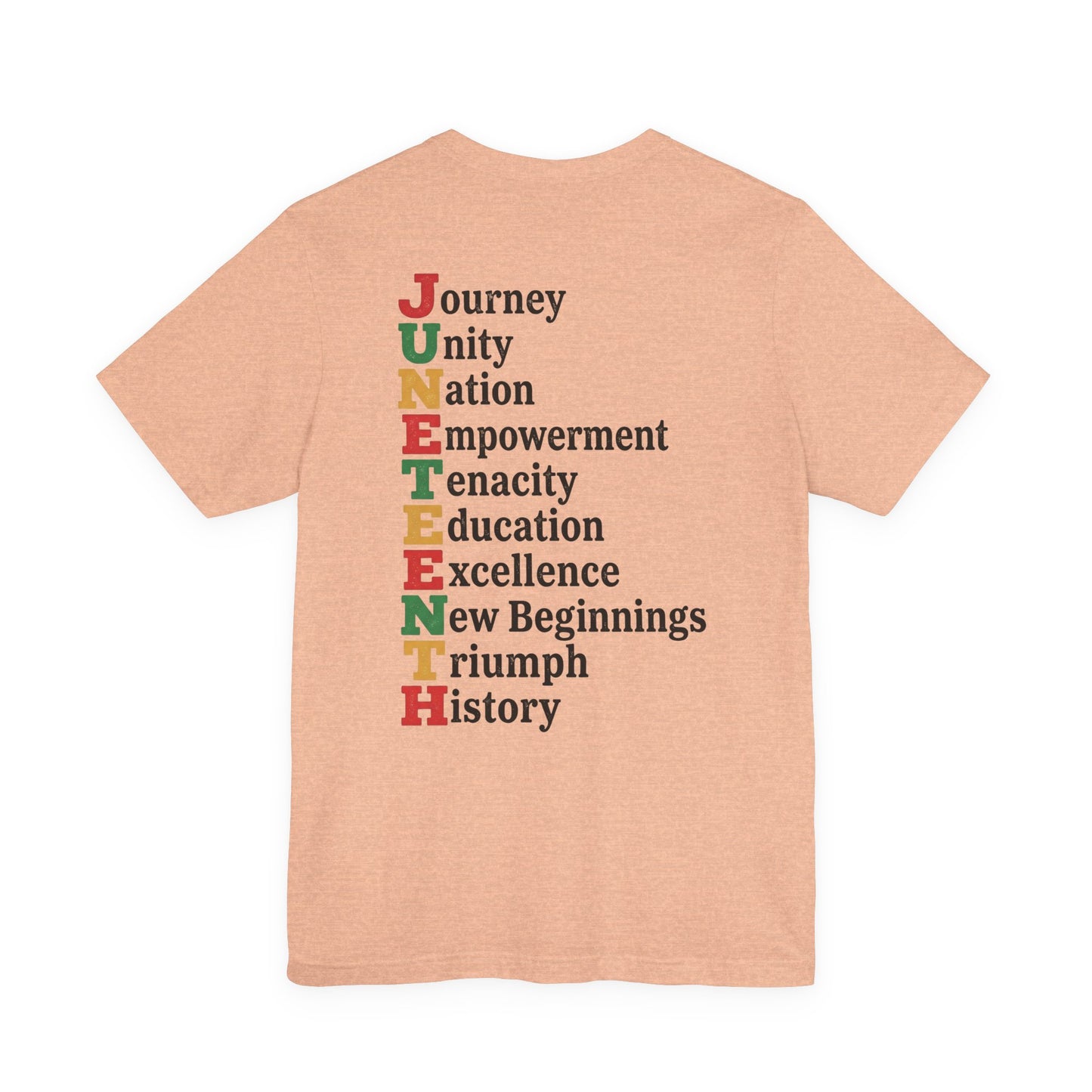 Juneteenth Acrostic T-Shirt — Journey, Unity, Empowerment Tee