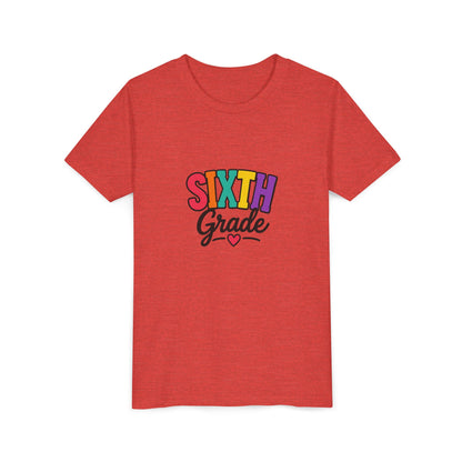 Sixth Grade Youth Tee – Colorful Back to School Shirt