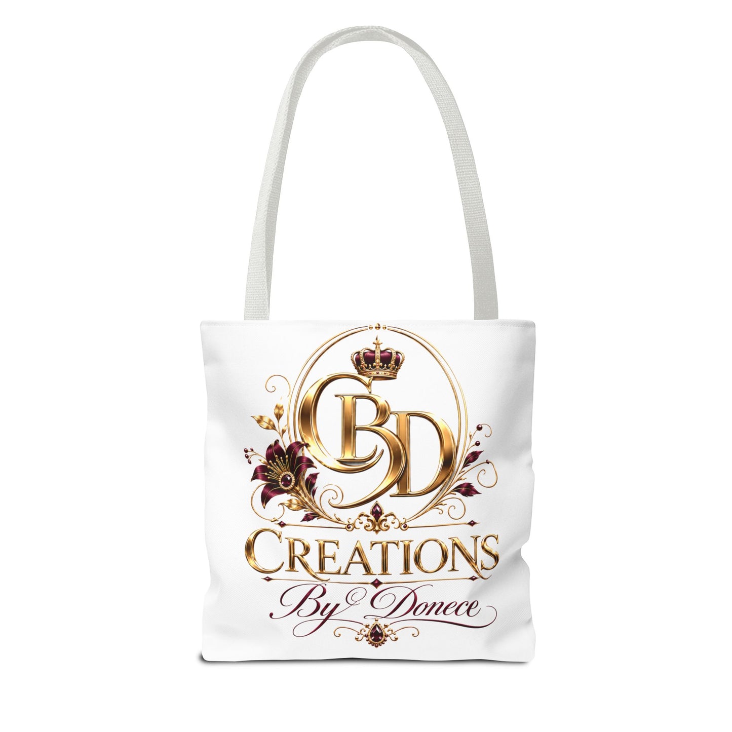 Creations By Donece Logo Tote Bag — Luxury Monogram Canvas Tote