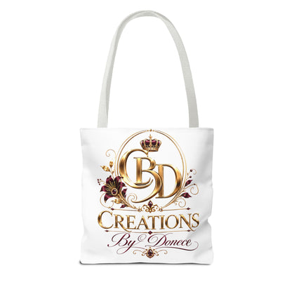Creations By Donece Logo Tote Bag — Luxury Monogram Canvas Tote