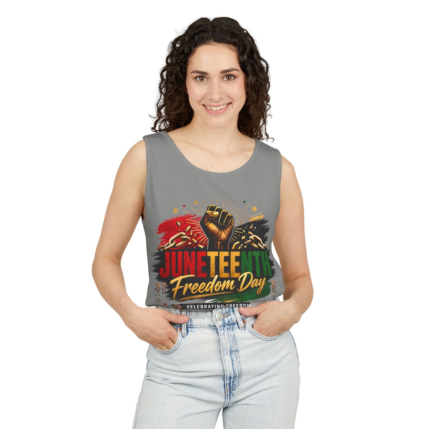 Juneteenth Freedom Day Tank Top — Celebrating Freedom Graphic