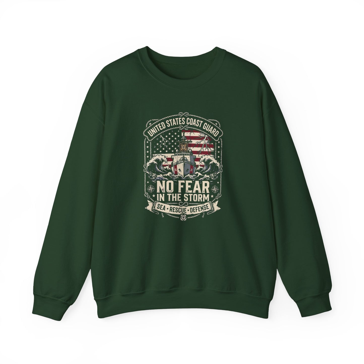 United States Coast Guard No Fear in the Storm Sweatshirt