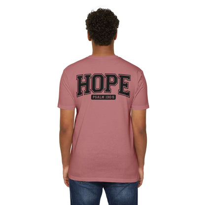 Hope Psalm 130:5 T-Shirt — Inspirational Faith Tee