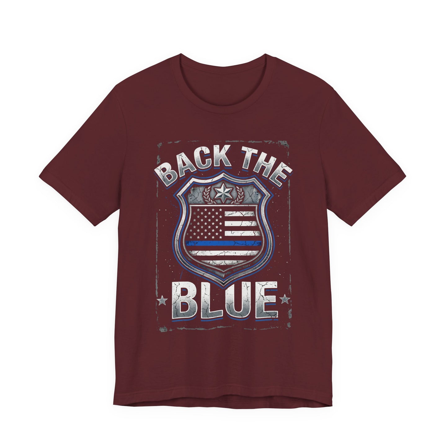 Back The Blue T-Shirt — Police Support Badge Tee