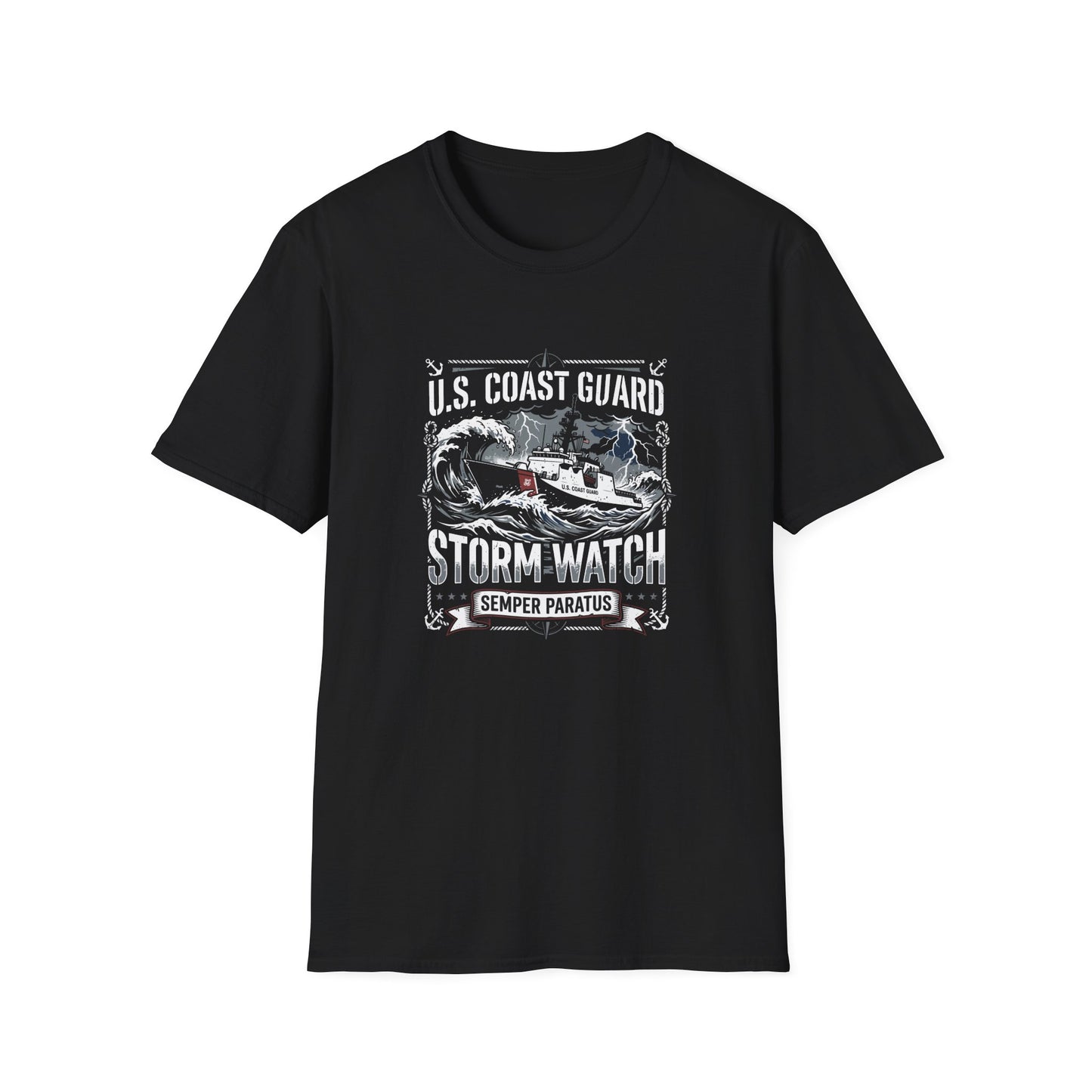 U.S. Coast Guard  Storm Watch Semper Paratus T-Shirt