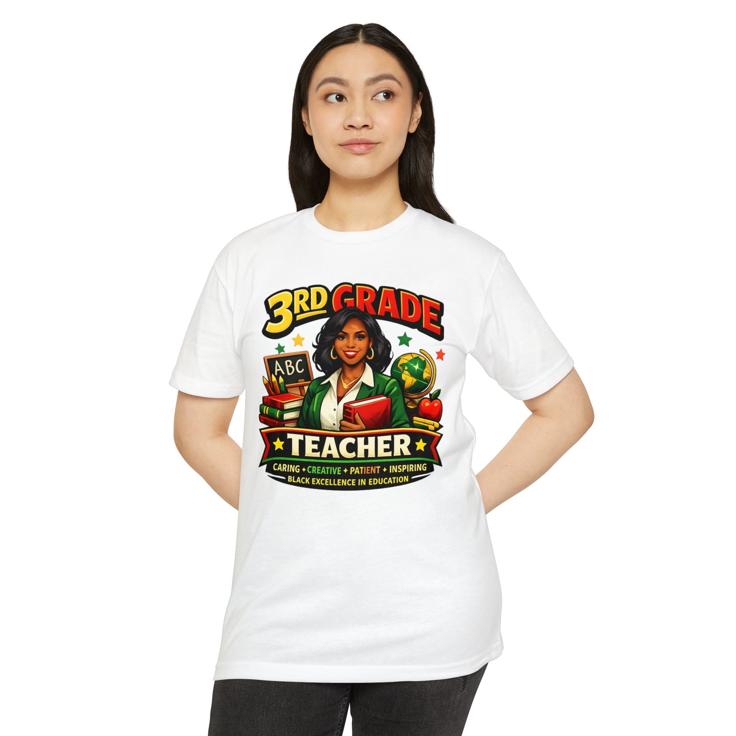 3rd Grade Teacher T‑Shirt – Black Excellence in Education Design