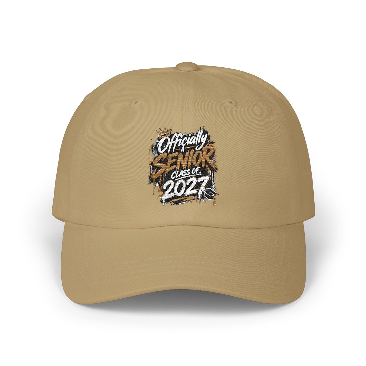 Senior Since 2024 Dad Cap – White Embroidered Graduation Baseball Hat
