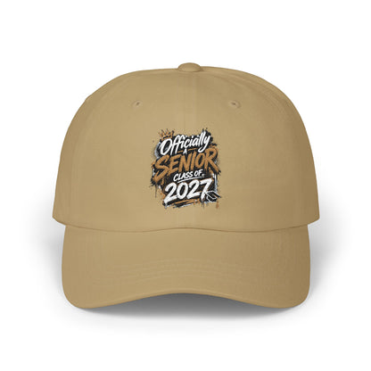 Senior Since 2024 Dad Cap – White Embroidered Graduation Baseball Hat