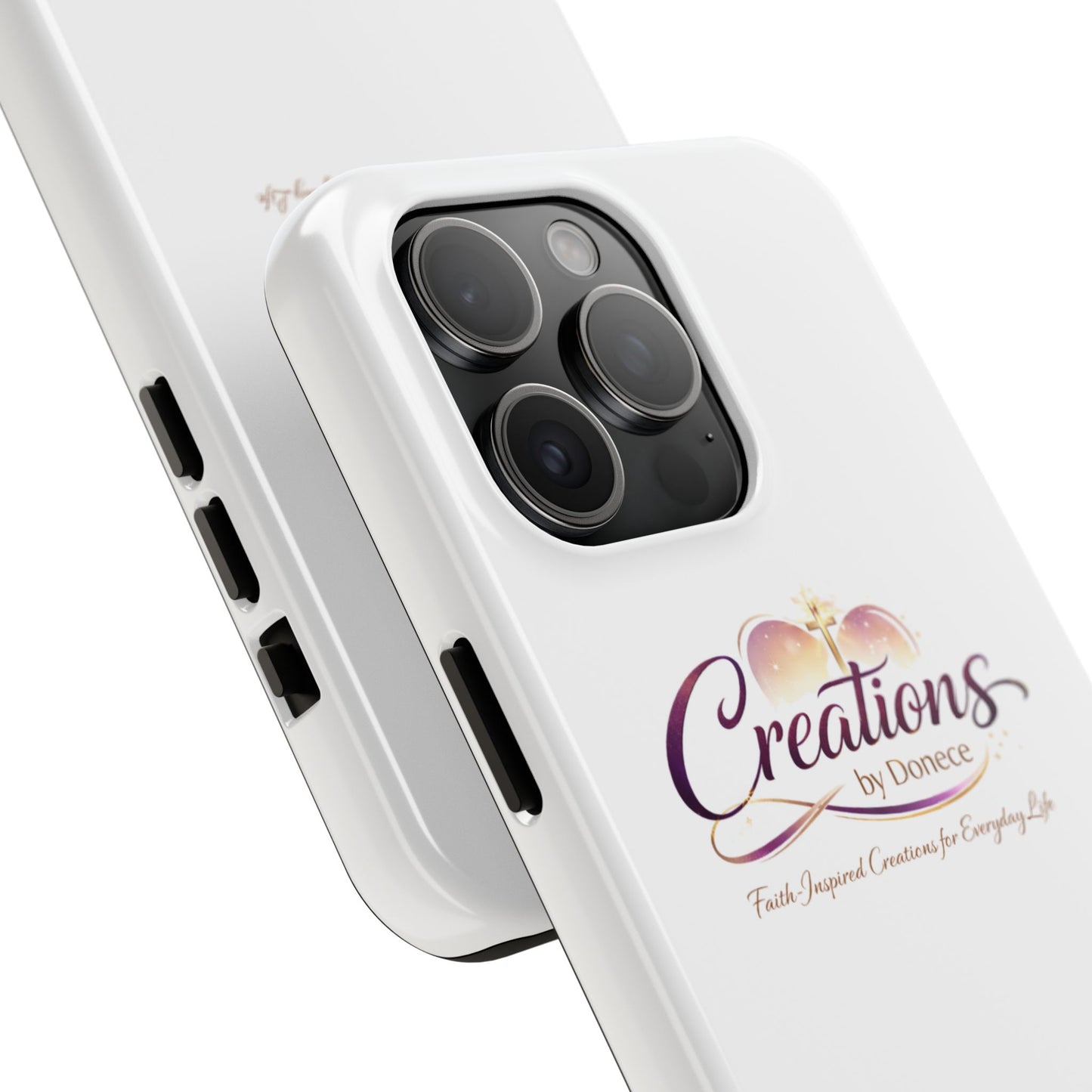 Tough Phone Case - "Creations by Donece" Logo Protective Cover