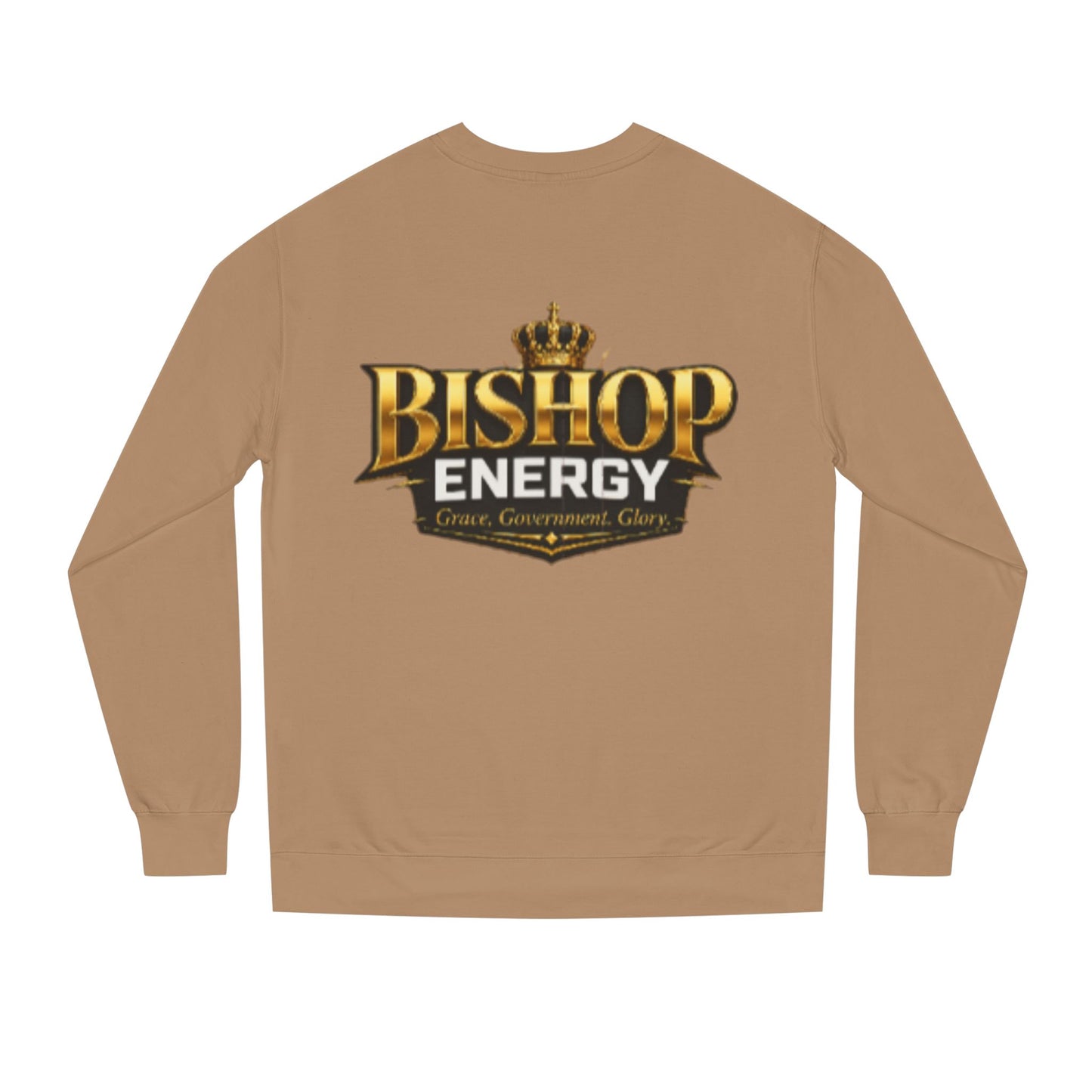Bishop Energy Crewneck Sweatshirt — Gold Crown Logo Streetwear
